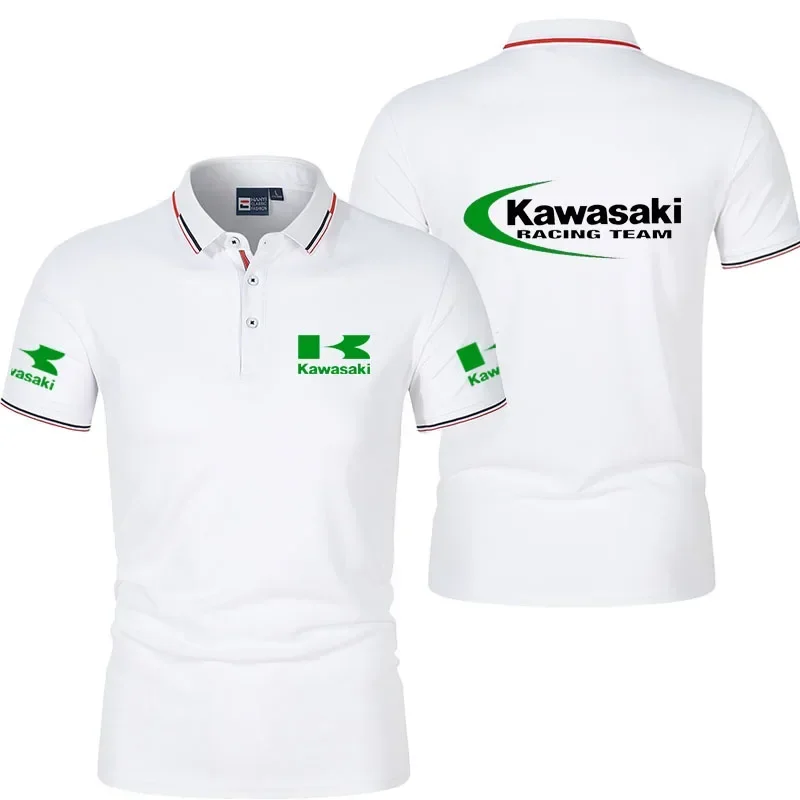 

Outdoor sports enthusiast round neck summer short sleeved casual fashion men's lapel shirt