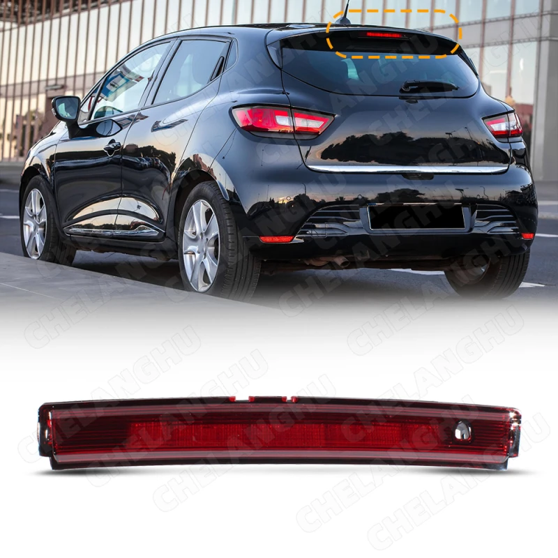 

Светодиодный автомобильный дополнительный стоп-сигнал в сборе для Renault Clio 4 2012 2013 2014 2015 2016 2017 2018, задний стоп-сигнал с высоким креплением