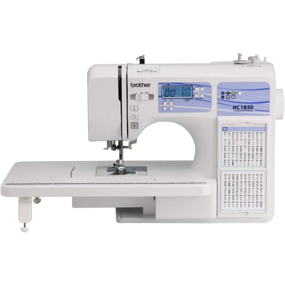 Naai-En Quiltmachine, Hc1850, 185 Ingebouwde Steken, Lcd-Display, 8 Inbegrepen Naaivoetjes