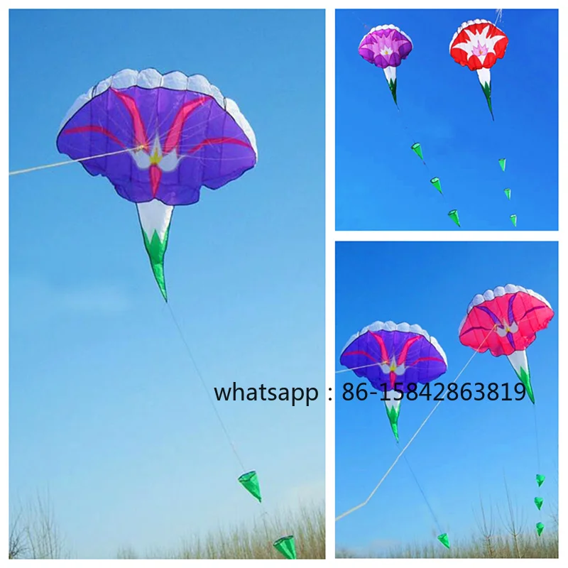 

Morning glory soft kite flying toy cerf volant adulte kites for kids inflatable toy kitesurfing full set kite air drachen cometa