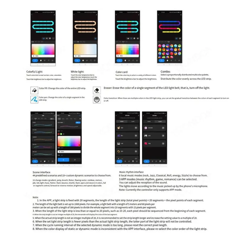 AEE4-5V-24V Tuya Zigbee Wifi APP SPI LED Controller WZ-SPI Control 1000Pixel Led For WS2811 2812B SK6812 RGB/RGBW Strip Lamp