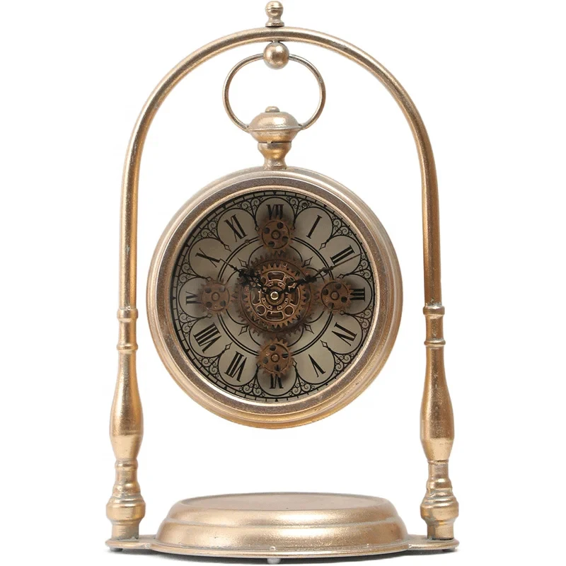 Unlimited high quality wholale inch arched gold exquisite metal moving gear c retro tle c
