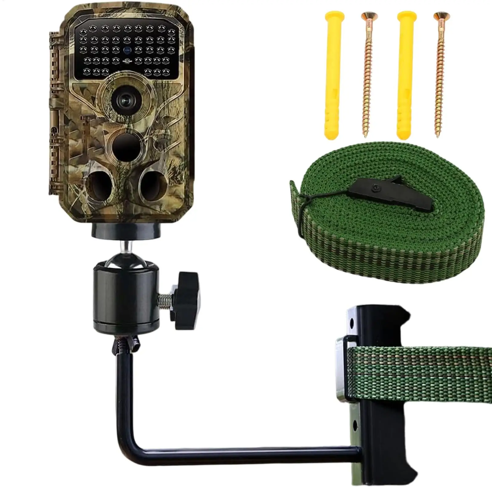 Trail Camera Mount Bracket Stable Support Easy Installation Pole Mount Trail Camera Bracket For Professional Ranch Owners