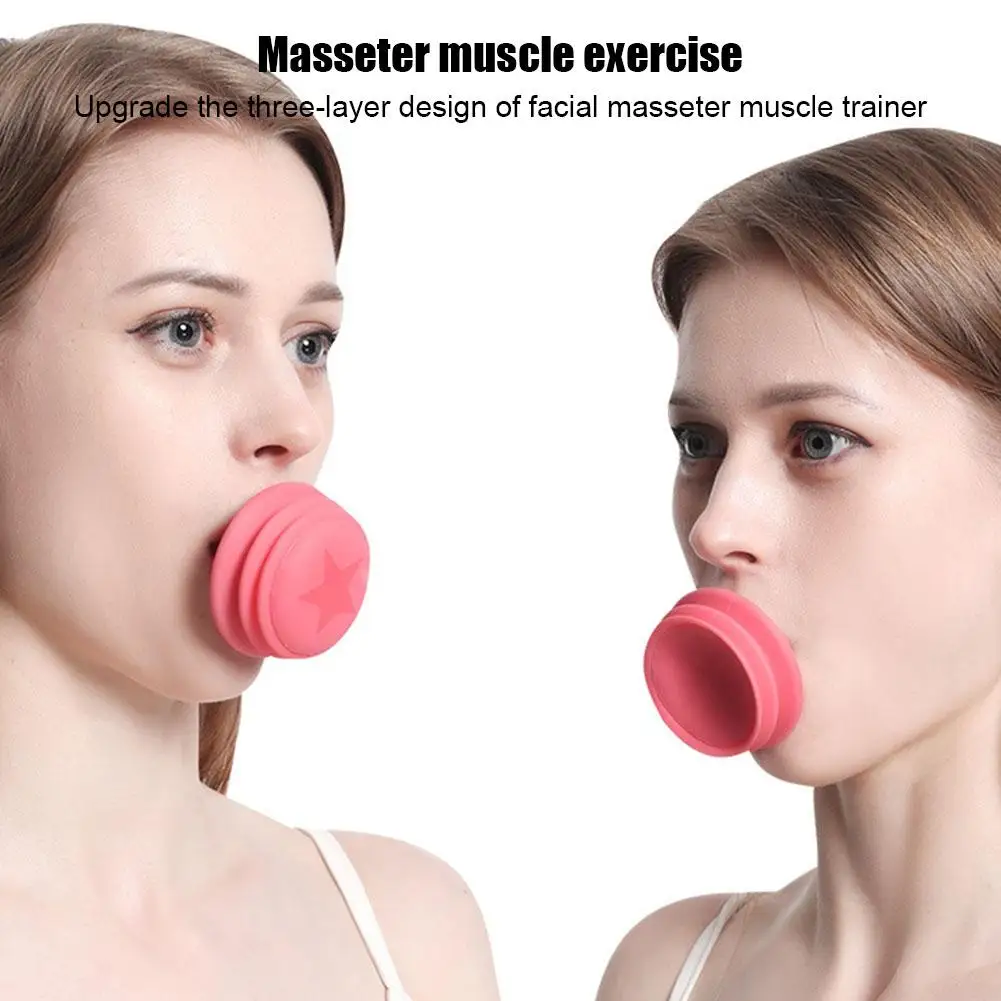 Face Jaw Exerciser Slimmer Jaw Face Neck Toning Exerciser,Facial Yoga Skin Tighten Firm, Double Chin Breathing Exercise Device