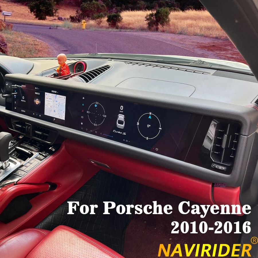 For Porsche Cayenne 2010 2011-2016 Upgraded Interactive Dual Screen Android Carplay Multimedia Video Player Navigation
