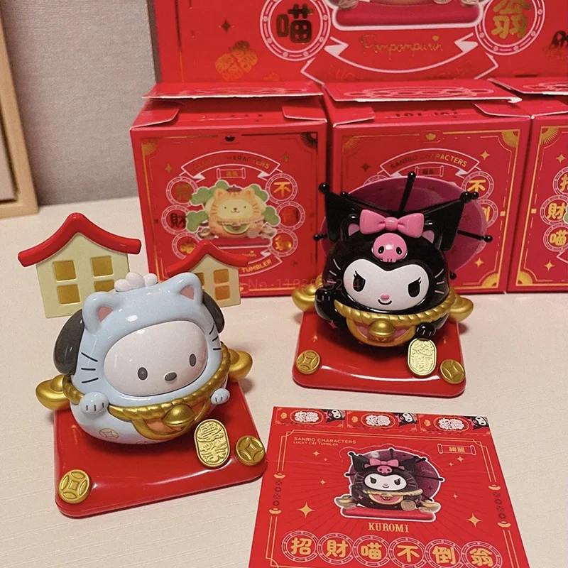 サンリオ招き猫ブラインドボックスフィギュアアニメタンブラークロミ