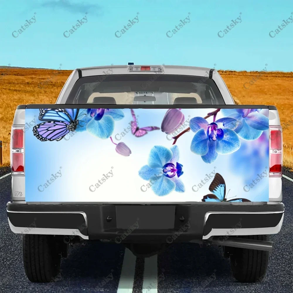 

Butterflies Floral Truck Decals Truck Tailgate Decal Sticker Wrap , Bumper Stickers Graphics for Car Trucks SUV