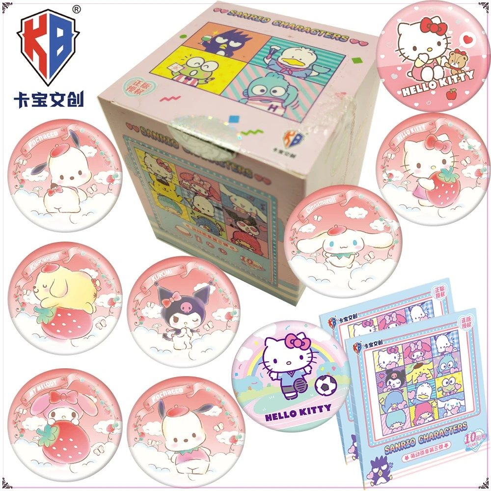 

KABAO оригинальный круглый изысканный значок Sanrio аниме периферийные креативные броши для одежды шляпа аксессуары для рюкзака подарки для детей