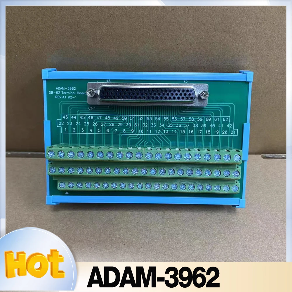 

ADAM-3962 For Advantech rail mounted DB62 terminal type interface data acquisition control card ADAM-3962-AE