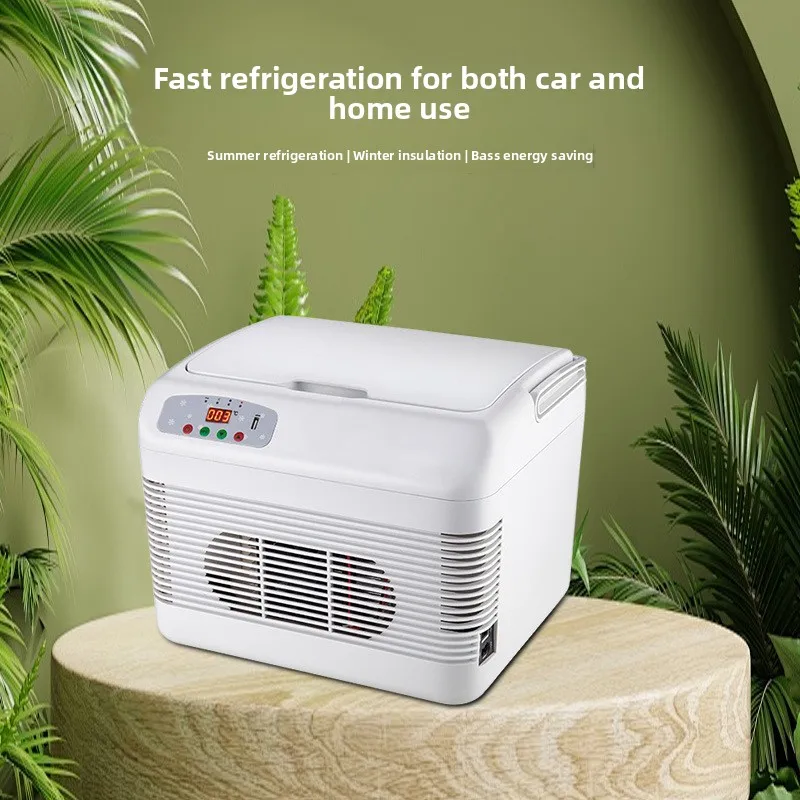 

12L Dual System with Digital Display USB for Mobile Phone ChargingCar Refrigerator Car Home Dual-purpose Mini Car Heating Box