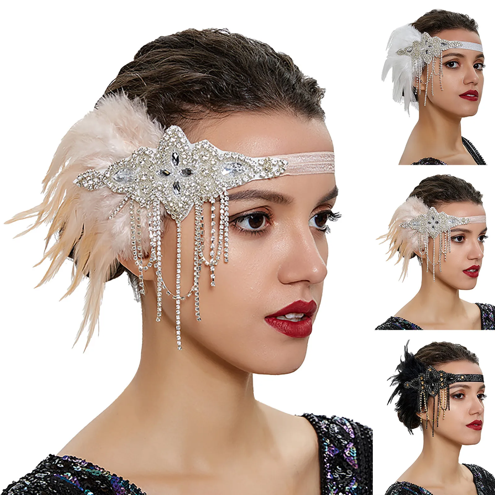 Fancy Feather Flower Headwear For Ladies Women Halloween Day Party Prom Accessories Wedding Formal Party заколки для волос