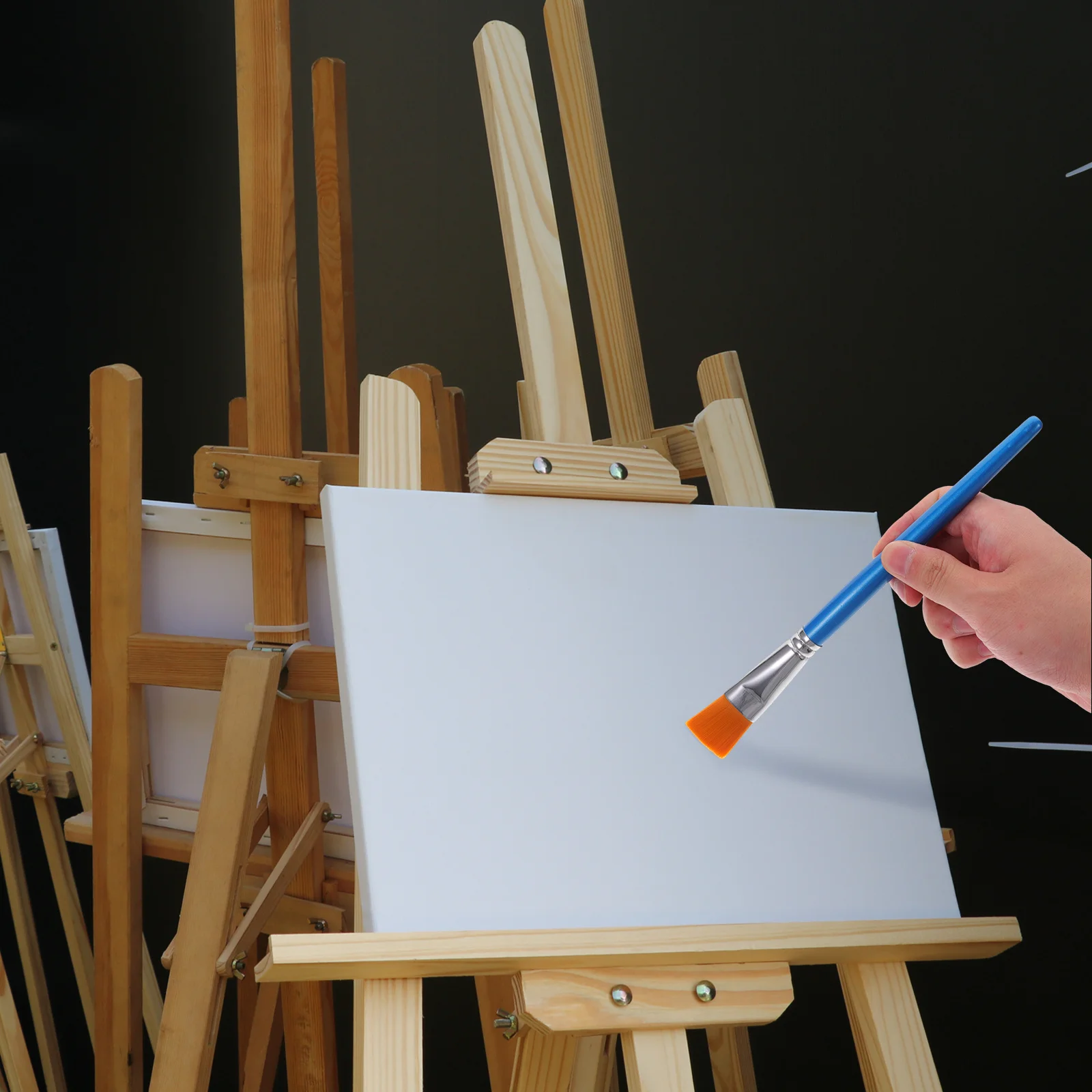 

12Pcs Painting Brush Set Fine Nylon Paintbrushes for Oil Watercolor Acrylic Painting Supplies Art Student Accessories