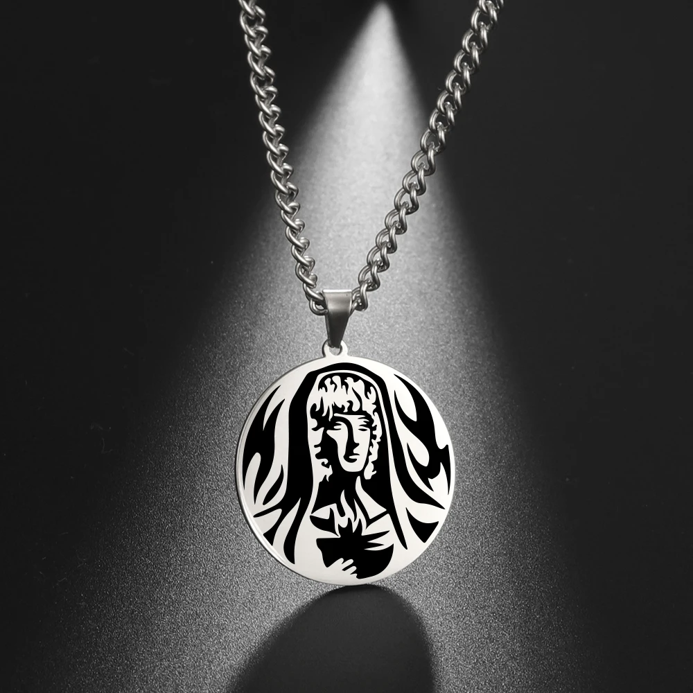 Dawapara Vintage antike griechische Krieger Anhänger ägyptische Göttin Athene Aphrodite Artemis Apollo Symbol Edelstahl Amulett – Detail 24