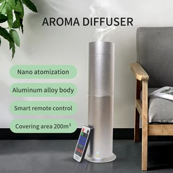 Difusor aromático eléctrico, dispositivo de aromaterapia, 200m, aceites esenciales, difusor cilíndrico de fragancias para habitación, distribuidor de olores