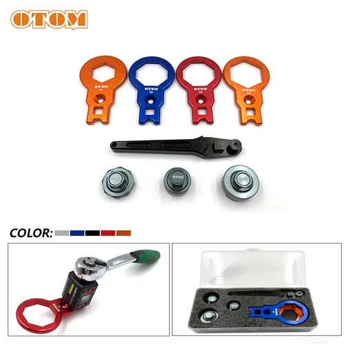 Accesorios para motocicleta, llave y manga para tapa de horquilla para KYB SHOWA WP, herramienta de reparación de extracción de amortiguador frontal, llave inglesa de 50/49/35mm