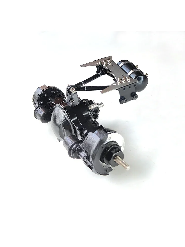 Metal Axle Center-mounted V Tie Rod Group Single-beam Gas Tank for 1/14 Tamiya RC Truck Scania Actros 3363 Volvo MAN Car Parts