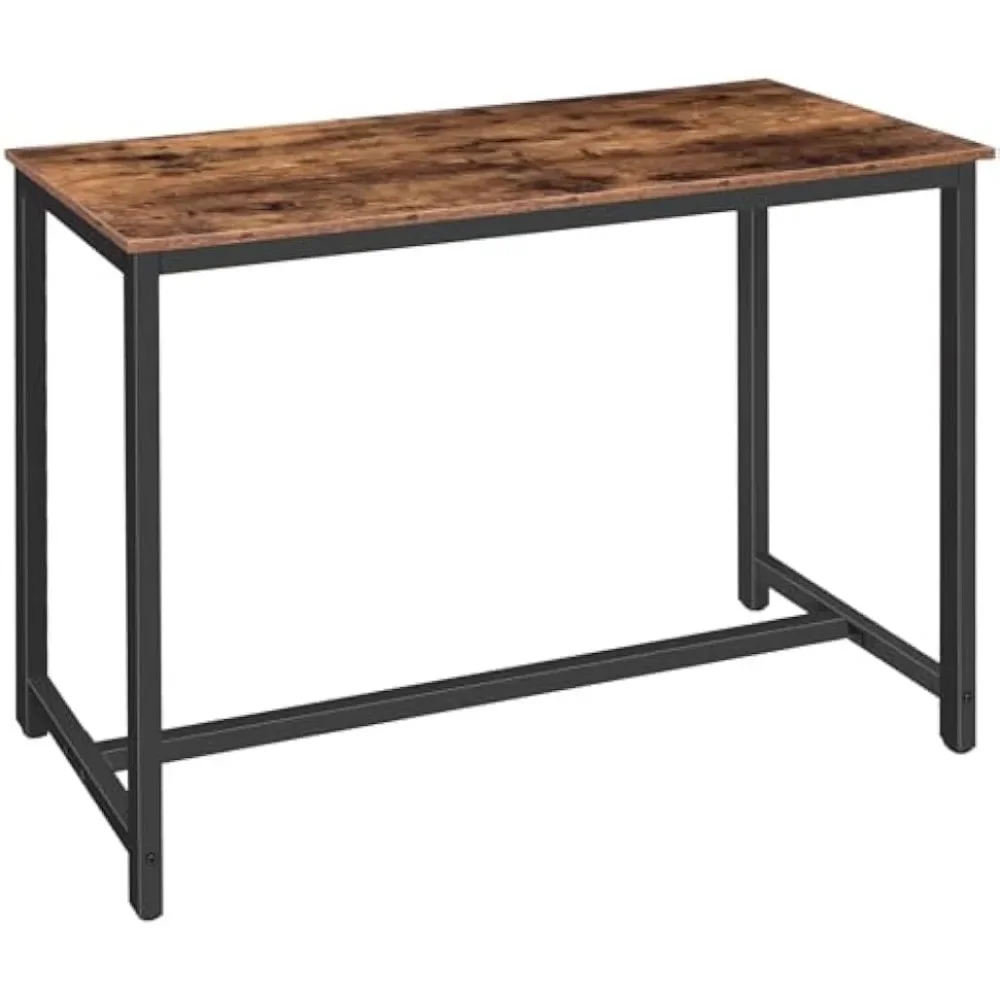 

Living room dining table, dining room, kitchen, sturdy metal frame, easy to assemble, 47.2 inches x 18.9 inches x 35.4 inches