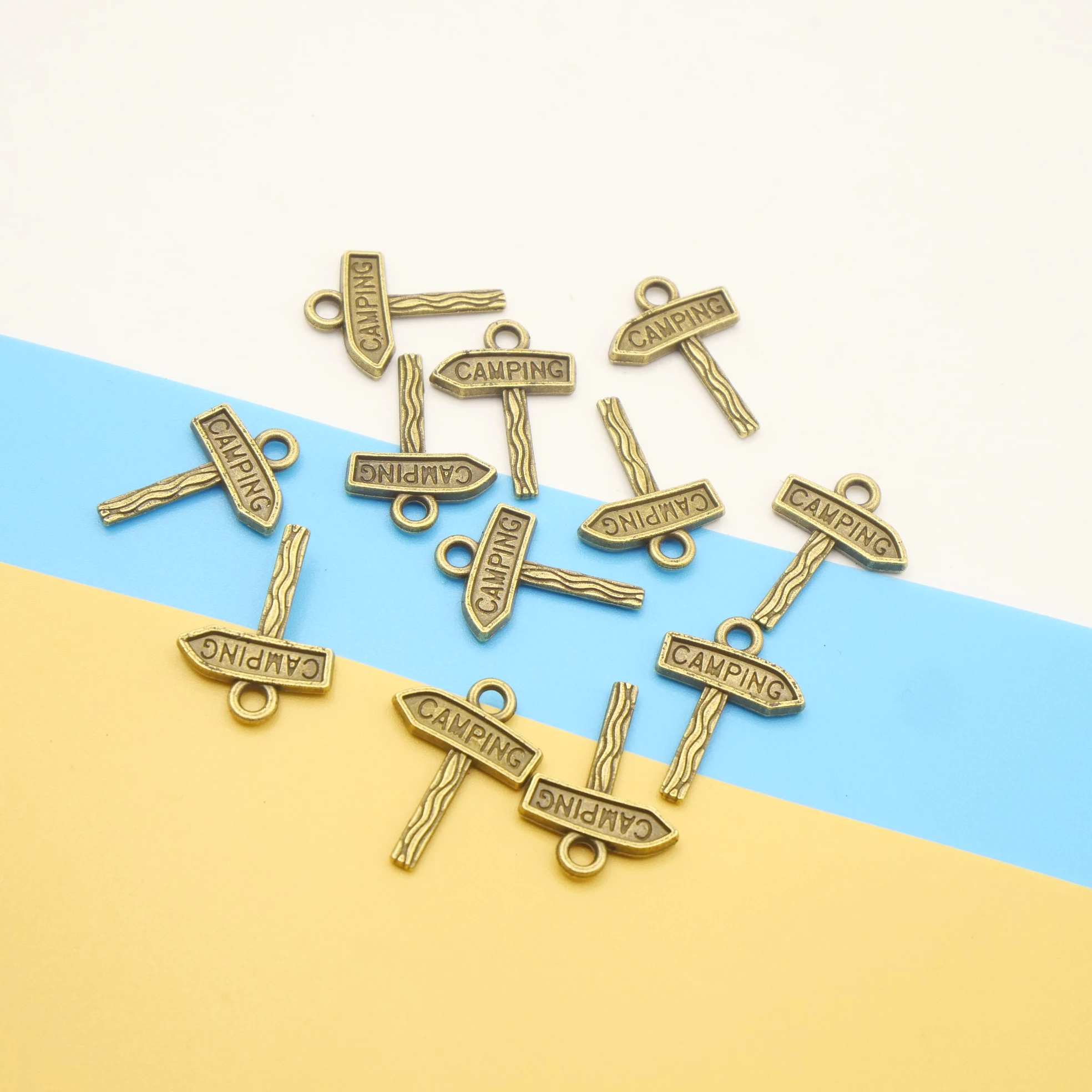 Vintage 30 pcs Signage Pendants Fit DIY Handmade Earrings Necklace Bracelet Crafts Charms  Jewelry Making