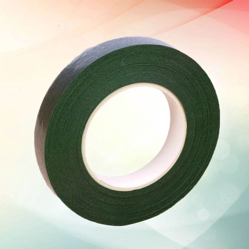 

5 Rolls Packaging Tape DIY Craft Making Material Artificial Green Flower Stem Grid Self-adhesive