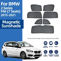 For BMW 2 Series Gran Tourer F46 2014-2022 Magnetic Car Sunshade Front Windshield Curtain Rear Side Baby Window Sun Shade Visor