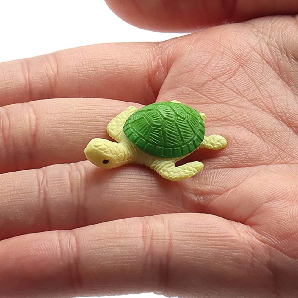 

20pcs Turtle Resin Lifelike Aquarium Aquarium Ornament Fish Tank Decor Reptile Terrarium Garden Ornament Mini Landscape