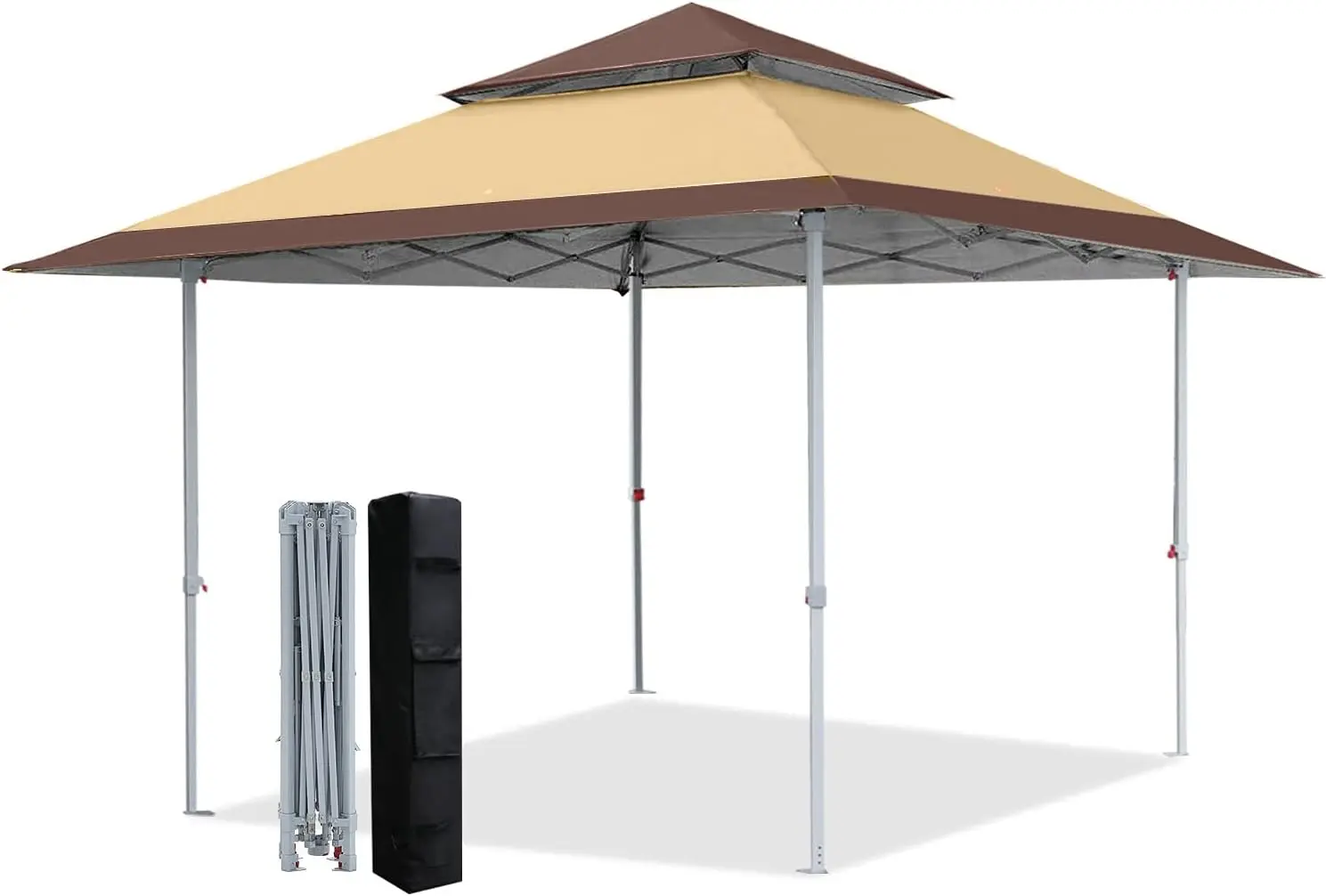 13x13Ft Pop Up Canopy Tent Instant Folding Shelter 169 Square Feet Large Outdoor Sun Protection Shade