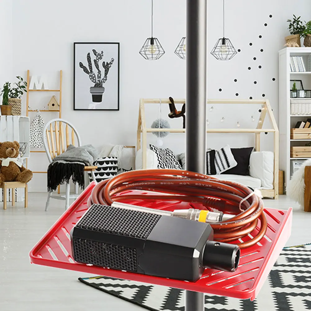 

2 Pcs Tray Live Broadcast Equipment Stand Sound Card Shelf Microphone Accessories Desktop Holder Music