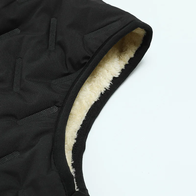 سترة صوف خروف كبيرة الحجم لخريف وشتاء 2025 بياقة واقفة وسحاب دافئ للرجال سترة خارجية غير رسمية سترات ملابس للرجال #5