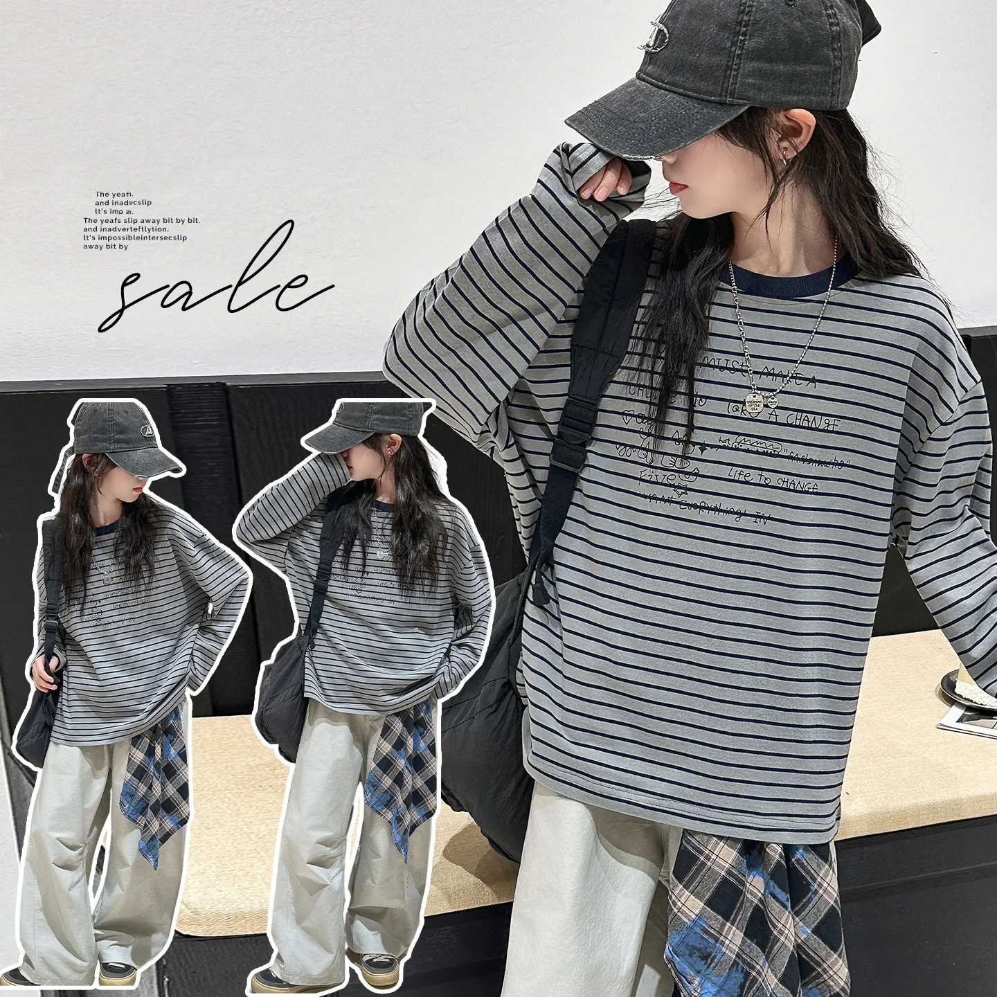 

Baby Girl Clothes Set Size 4-14Y Pullover Top+Pants Bottom Clothing Suit Kid Autumn Clothing Sets Toddle Girl Sporty Y2K Fashion