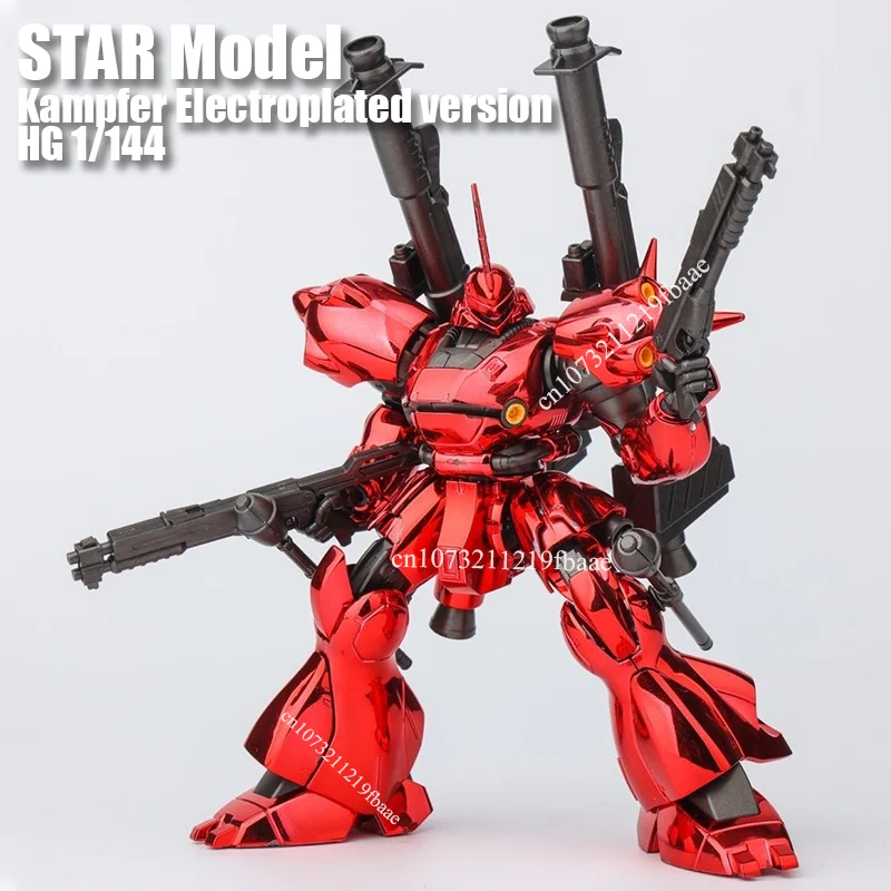 

В наличии Модель STAR Kampfer HG 1/144 HGUC MS-18E Гальваническая версия игрушек в сборе Модель комплект Фигурка Пластиковый робот Подарки