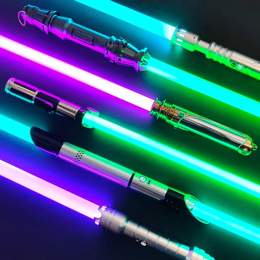 PunkSaber Lightsaber Neopixel Jedi Laser Sword Heavy Dueling Sensitive Smooth Infinite Changing Hitting Sound Light Saber Toys