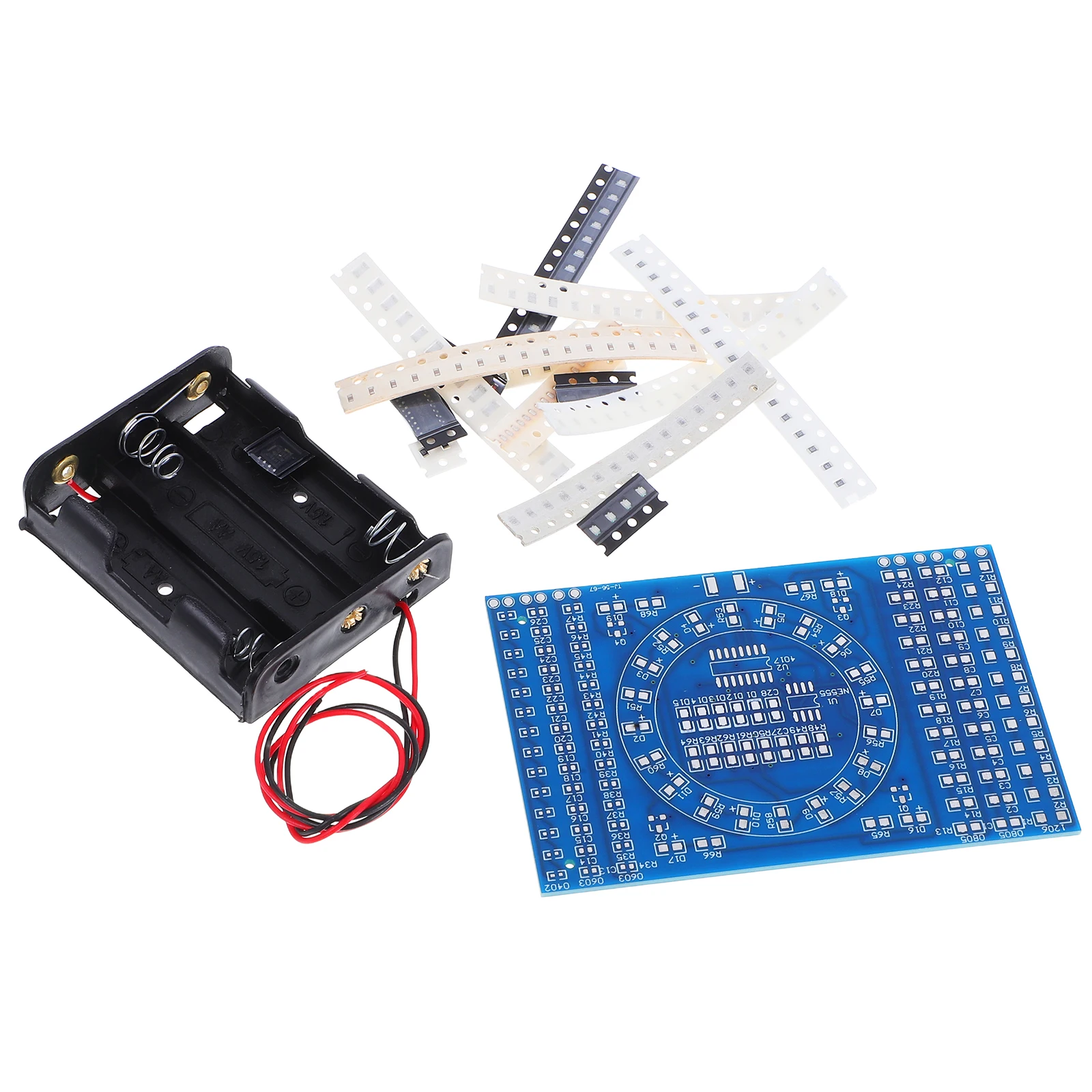 

Rotating Water Soldering Circuit Board Pcb Practice Kit Blue PCB Electronics Training Board DIY Sensor Project Kit
