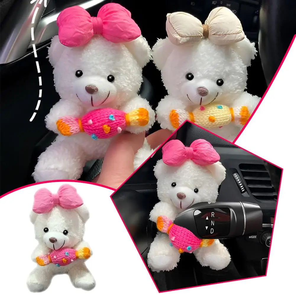 

Car Interior Decoration Ornaments Car Mounted Gear New Cute Turn Signal Doll Decoration 2024 Guard Bear Cartoon Doll Wiper K7V5