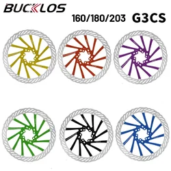 BUCKLOS G3 Bicycle Brake Rotors 160/180/203mm Mtb Road Bike Folding Bicycle Rotor  6 Bolts Hydraulic Brakes Rotor Cycling Parts