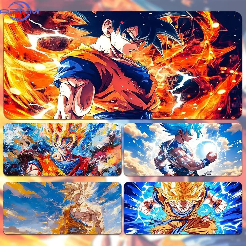 Dragon Ball Mouse Pad Kacarot Anime Two-Dimensional Oversized Seaming Thickened Table Pad Gaming Anti-Slip Keyboard Pad