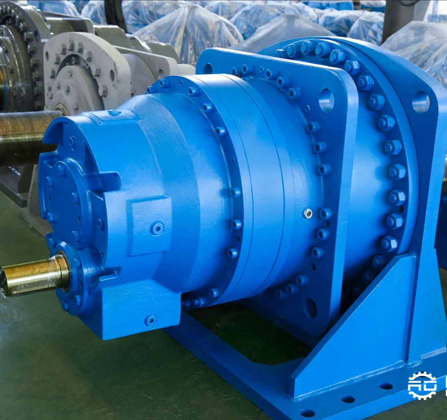 Foot Mounted High Torque Inline Gear Box planetary speed reducer gearbox for Concrete Mixer