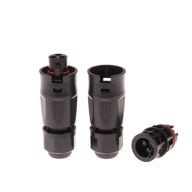 AC Male Female Bc01 3 Pin Connector IP68 for Solar Grid Tie Micro Inverter Hoymiles Deye APsystems PV Panel Power Setup Adapter