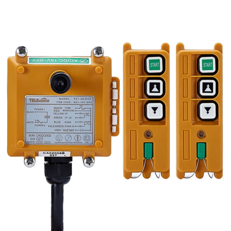 China manufacturer Telecrane F21-2D Industrial Radio Remote Controls System 2 transmitter 1 receiver