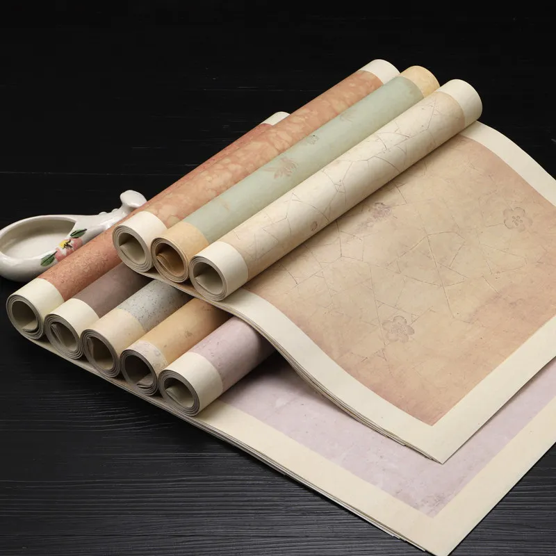 Semi Ripe Rice Paper Chinese Brush Calligraphy Traditional Ink Painting Writing Practice Brush Ink Painting Traditional Art Tool