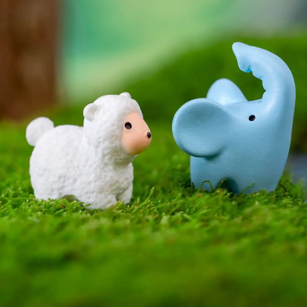 Cat Duck Sheep Squirrel Frog Turtle Animals Micro Landscape Ornaments Cute Realistic Zodiac Animals Miniatures Handmade