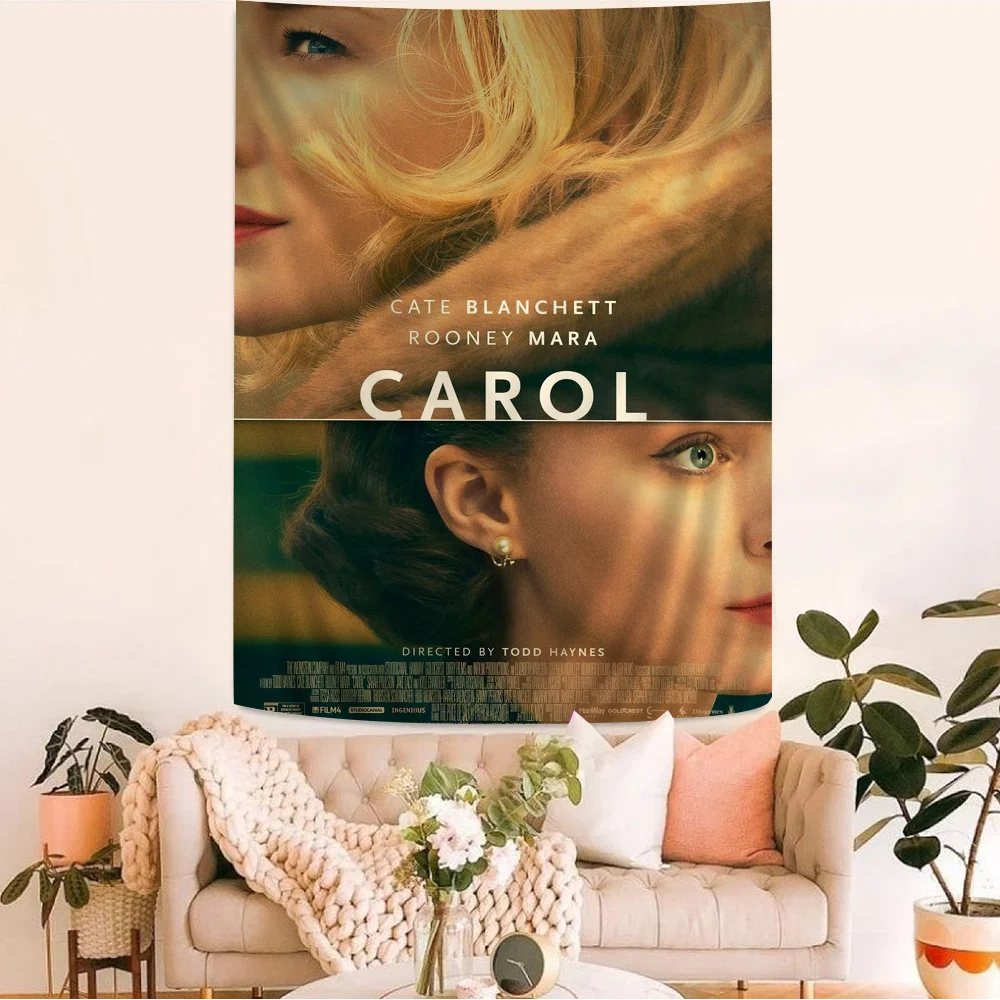 Romance Movie Carol Anime Tapestry Hippie Flower Wall Carpets Dorm Decor Wall Hanging Home Decor