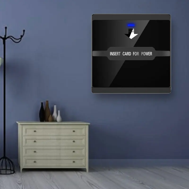 10pcs Hotel Power Saving Switch Inser Card For Power 80-240V 40A ID Card TK4100/T5577 125khz 15s Time Delay  Five Color Option