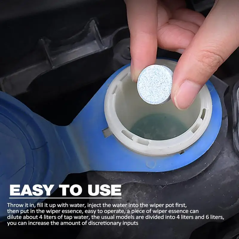 

Car Windscreen Washer Tablets Solid Concentrated Washer Multifunctional Car Effervescent Tabs Fluid Detergent Tablets For Cars