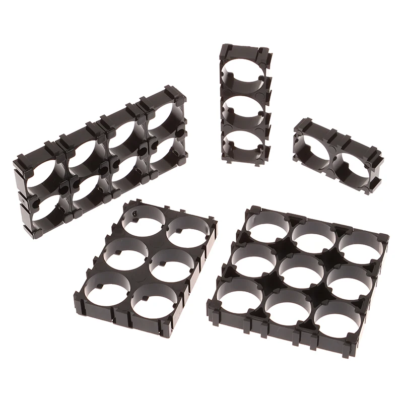 10 Buah Tempat Baterai 18650 Tahan Api Braket Tempat Anti Getaran Tempat Sel Li-ion Tempat Baterai Casing Plastik Silinder