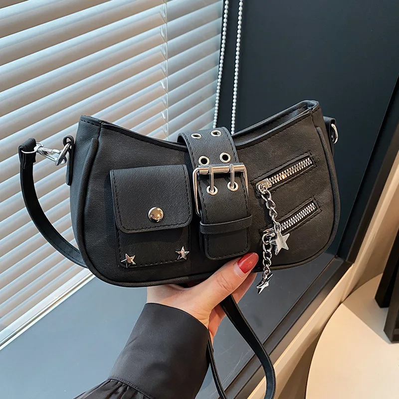 

2025 Niche Design Crossbody Bag for Women, Genuine Leather Multi-way Underarm Shoulder Purse, Vintage Chic Large Capacity Tote