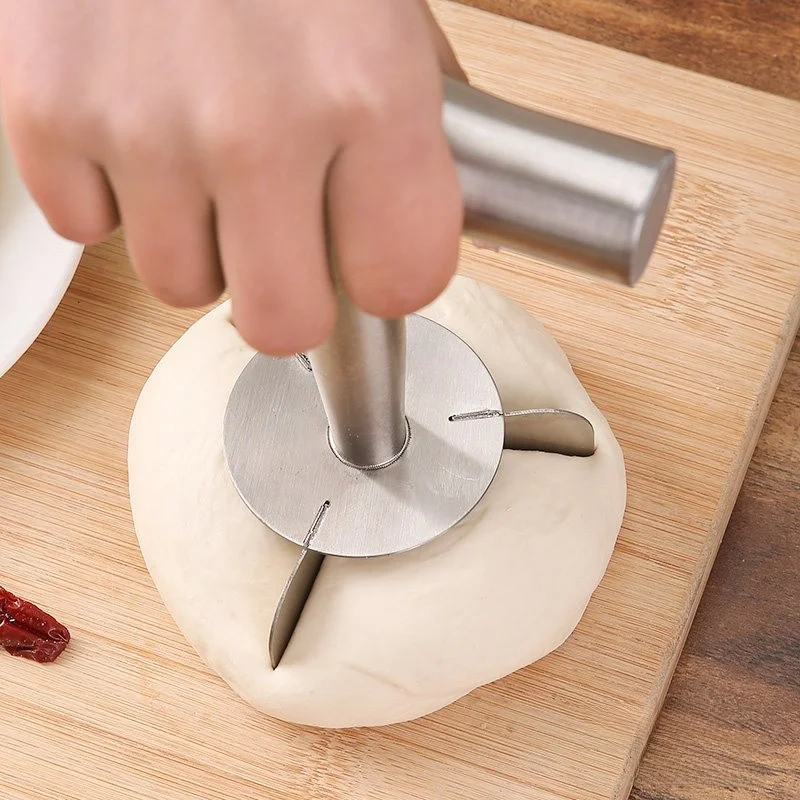 Cortador de Pan Pequeño de Acero Inoxidable para Panecillos de Dátiles Rojos y Panecillos Florales, Utensilio de Cocina Tradicional China...