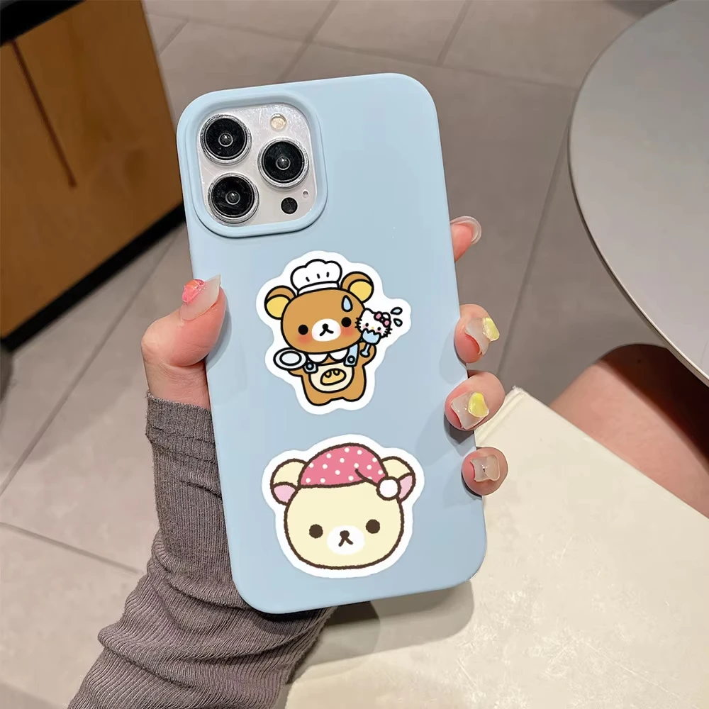 

105Pcs Rilakkuma Stickers Korilakkuma Bear Stickers Scrapbooking Phone Luggage DIY Decoration Kids Cute Waterproof Decals