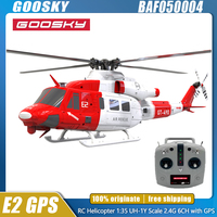 GOOSKY E2 GPS RC Helicopter 1:35 UH-1Y Scale 2.4G 6CH Dual Brushless Direct Drive Motor BNF / RTF with GPS Surprise Gift Toy