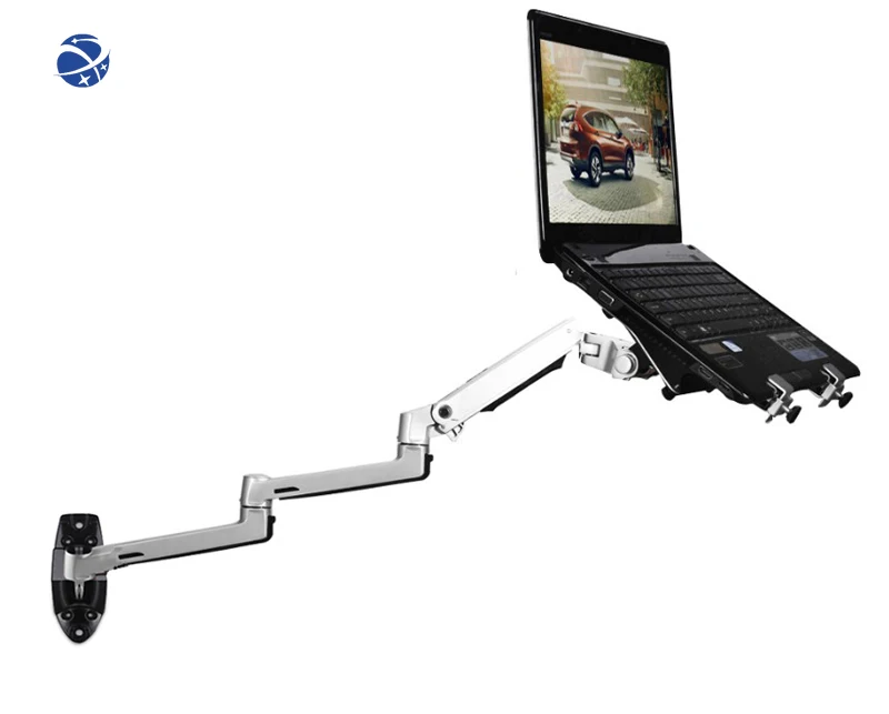 XSJ8013WT Wall Mount Laptop Holder Long Arm Aluminum Mechanical Spring Full Motion Laptop Mount Arm Monitor Holder Lapdesk