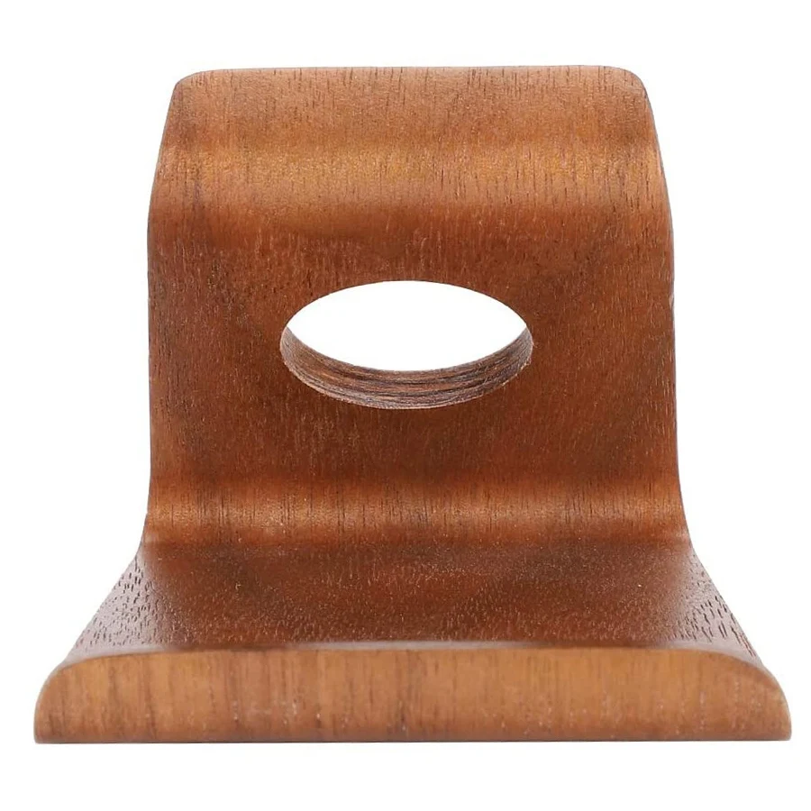 Wooden Mobile Phone Holder Desktop Universal Mobile Phone Base for All Smartphones and Tablets(Walnut Color)